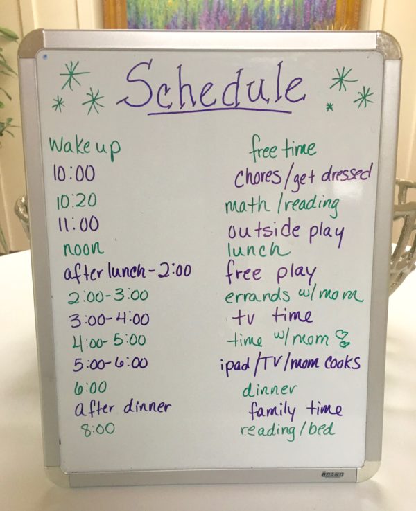 A Daily Routine for Kids Over the Summer - Purely Easy