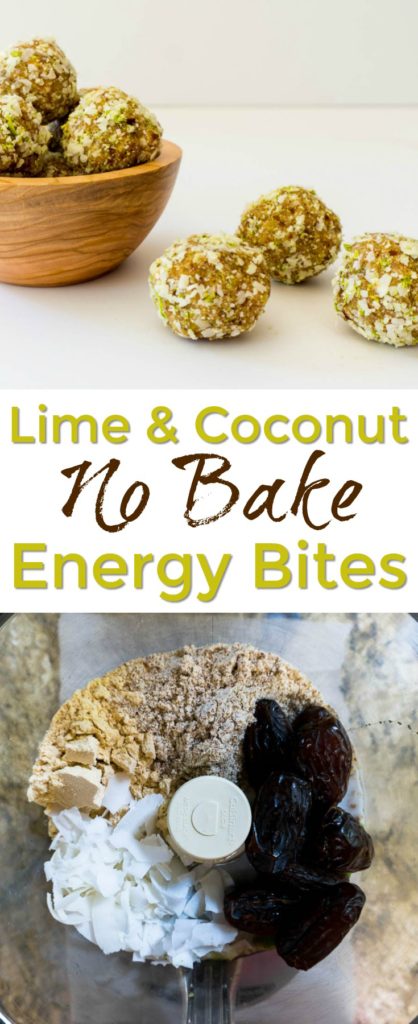 Lime Coconut No Bake Energy Bites - Purely Easy