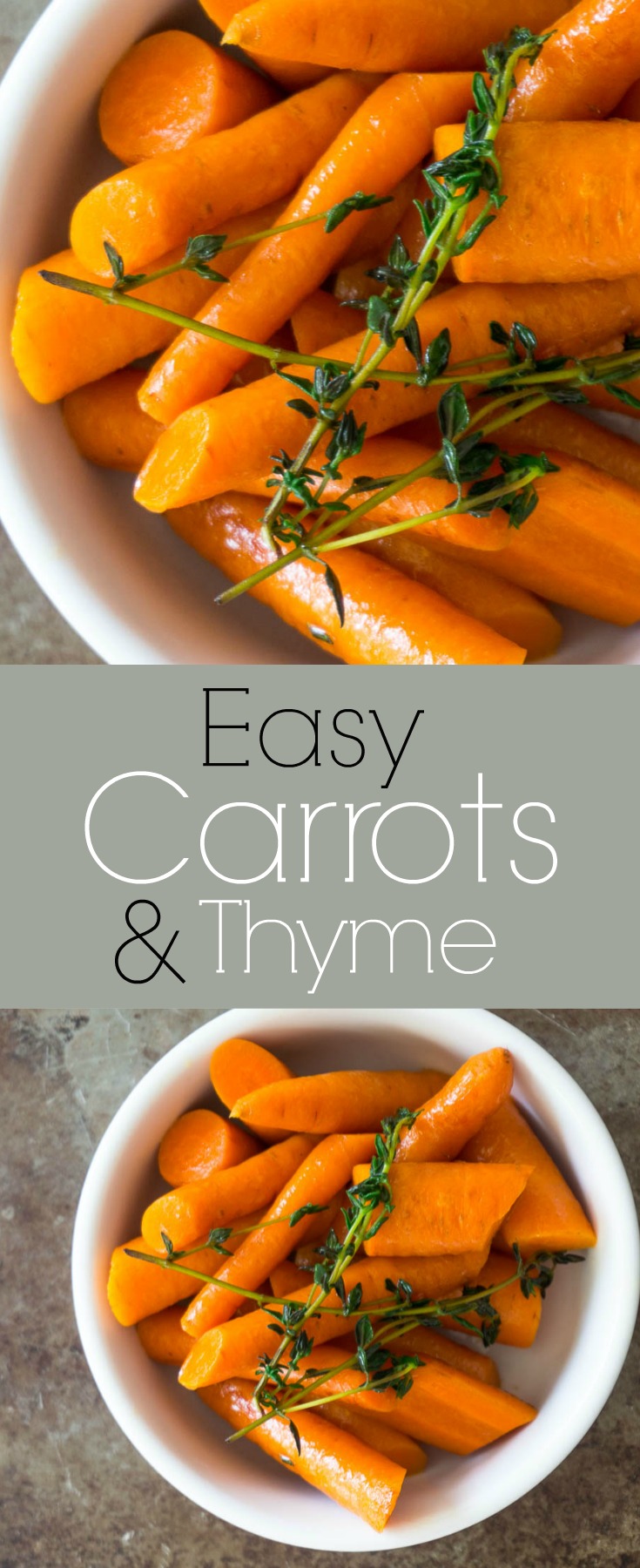 cooked carrots with thyme
