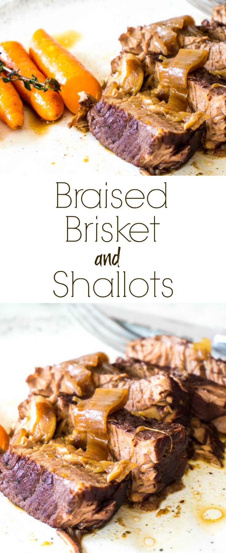 braised brisket and shallots