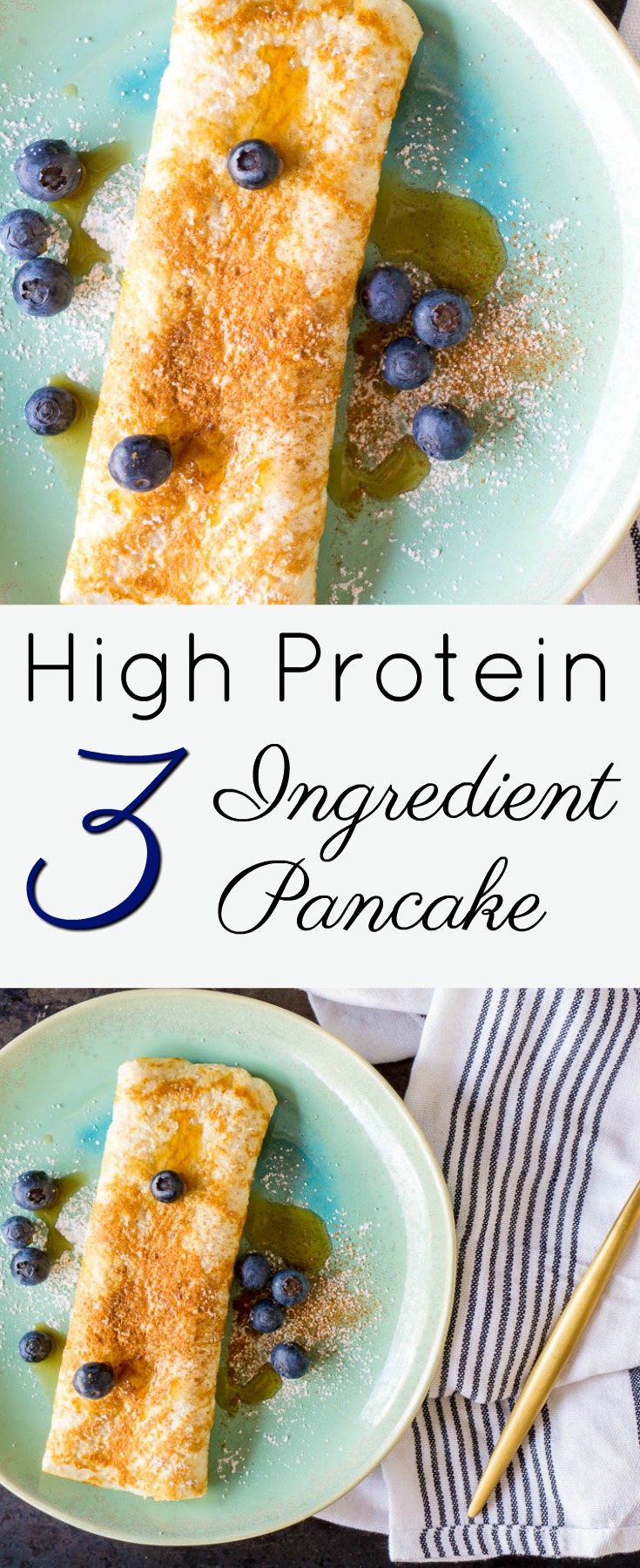 high protein 3 ingredient pancake